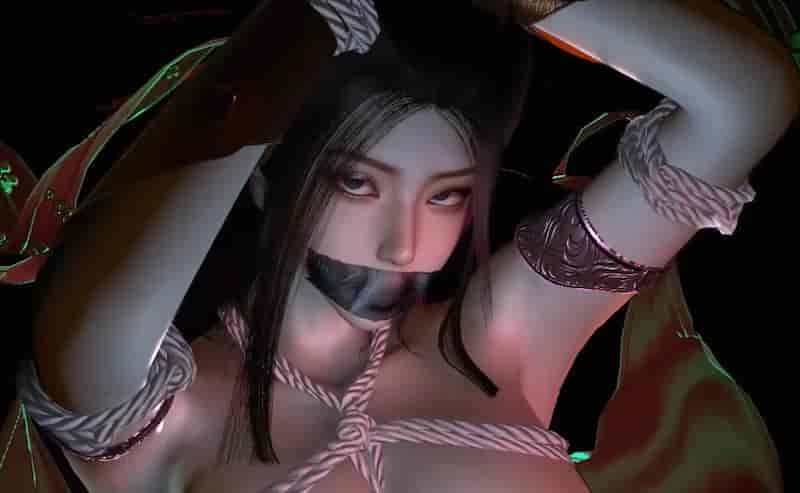 fgg99：焰灵姬 绳艺拘束骑乘调教木够 [3D/动态/VAM/横屏+竖屏/1.8G]