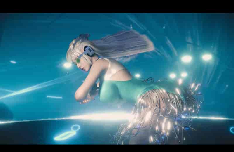 fengying：白发少女高挑身材黑丝大长腿H舞诱惑 【993M/3D/动态VAM/2V】