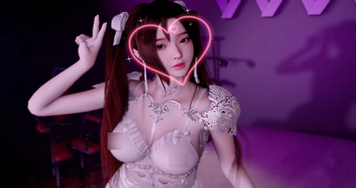 天使没翅膀：绫美 Pokedance 清纯白丝双马尾 [动画/3D/动态/VAM]  [1.1G]