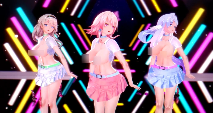 星穹铁道：崩铁JK女团舞台秀【动漫/MMD/March Shadow/舞啪】【107m/720p】