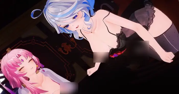 785a：原神+崩坏之芙宁娜和符玄的舞啪诱惑【3D同人动画】【174mb/3.09分钟】