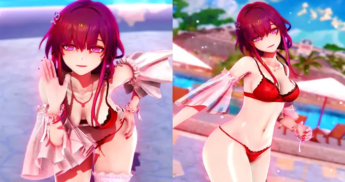 Ginger cat kuon：崩坏之卡夫卡的悠闲假日【3D同人动画】【274mb/8.04分钟】