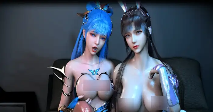 定制-斗罗大陆-王冬儿&小舞（半小时）[3D动漫/VAM动画][黑仔] [3.14G] 