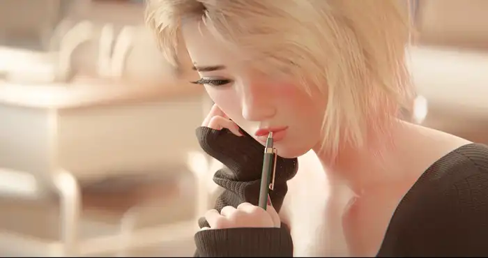 Visualoos 1月新作：Gwen Classroom [3D动漫/无修/CV/1.3G]